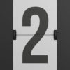Flip Black Scoreboard Number. 3d Illustration Flip Black Scoreboard Number. 3d Illustration